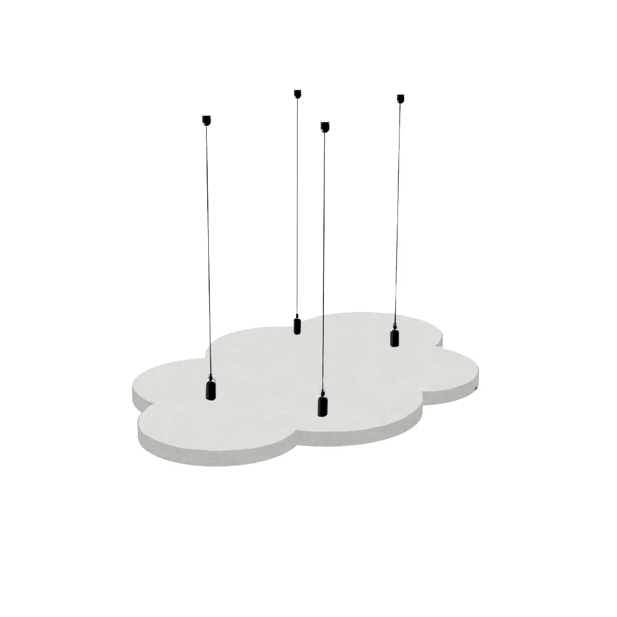 Suspended Ceiling Panels - Acoustic Felt CLOUD S on white background Decormania EU